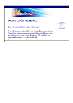 CÓDIGO CUPÓN: PROMOBAXI