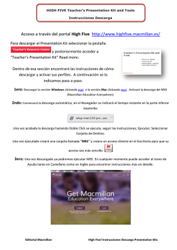 High Five - Instrucciones descarga Presentation Kit