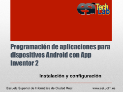 Programación de aplicaciones para dispositivos Android con App