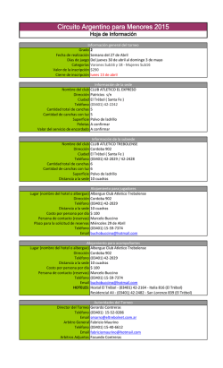 Hoja de Informaci&oacute;n