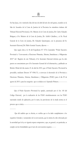 Competencia P.A.S.O. 2015 - Poder Judicial de San Juan