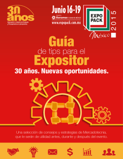 Gu&iacute;a de Tips para el Expositor