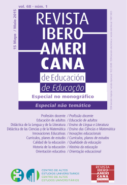 Revista Iberoamericana de Educación vol. 68 núm. 1 (especial)