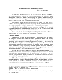 Hip&oacute;tesis auxiliar: estructura y sujeto1