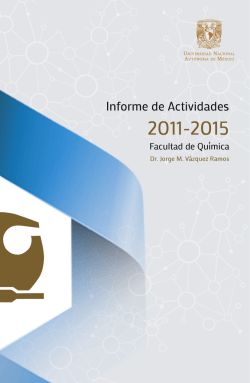 Informe de Actividades 2011-2015