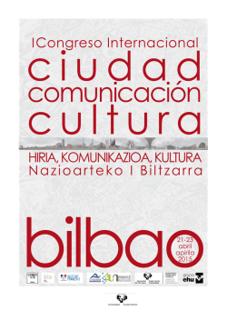 HIRIA, KOMUNIKAZIOA, KULTURA Nazioarteko I Biltzarra