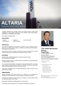 ALTARIA RESIDENCIAL Apodaca, Nuevo León, México