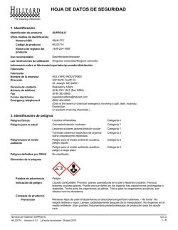 HOJA DE DATOS DE SEGURIDAD