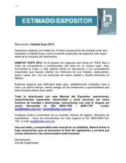 ESTIMADO EXPOSITOR - Tradex Exposiciones