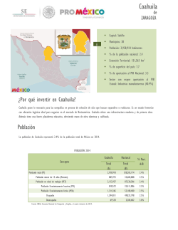 Coahuila - Mapa de Inversión en México
