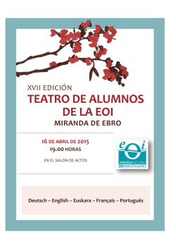 D&iacute;ptico teatro - eoi de miranda de ebro