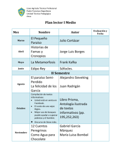 Plan de Lector Media - Liceo Agricola Padre Francisco Napolitano
