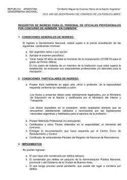 indice control de documentacion y requisitos para ingresar como