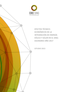 EFECTOS T&Eacute;CNICO- ECON&Oacute;MICOS DE LA - CDEC-SING
