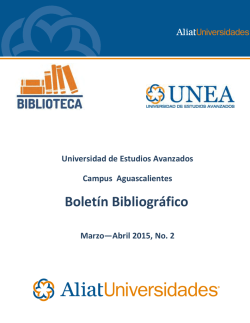 Boletín Bibliográfico