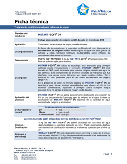 Instant I-SOFT OV - Ficha Tecnica