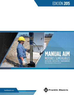 Manual AIM 2015 - Franklin Electric