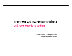 Leucemia Aguda Promielocítica.