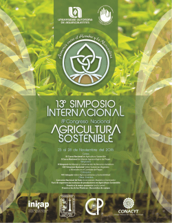 XIII Simposio internacional de agricultura sostenible y VIII Congreso