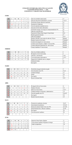 Calendario Académico 2015