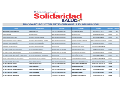 Directorio de los funcionarios. - Sistema Metropolitano de la
