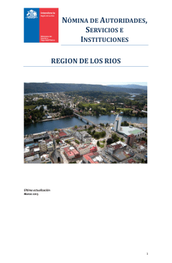 nomina alcaldes - provincia de valdivia