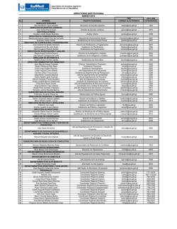 Directorio personal Rengl&oacute;n 011 - Marzo 2015