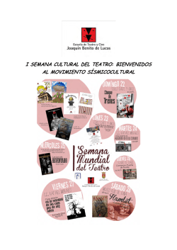 I SEMANA MUNDIAL DEL TEATRO