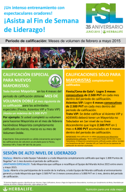 ¡Asista al Fin de Semana de Liderazgo!