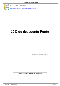 30% de descuento Renfe