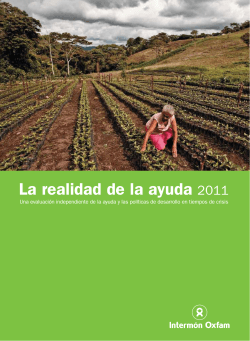 Informa: `La realidad de la ayuda 2011`