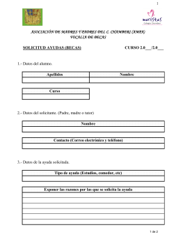 Instancia Solicitud Becas