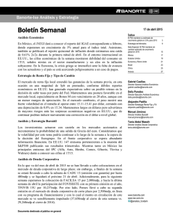 Boletín Semanal - Casa de Bolsa Banorte Ixe