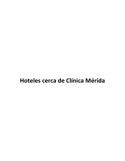 Hoteles cerca de Cl&iacute;nica M&eacute;rida