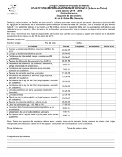 Hoja de seguimiento Acad&eacute;mico Ciencias 2
