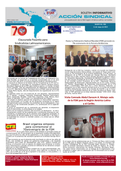 Boletin 366 - World Federation of Trade Unions
