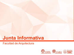 Informaci&oacute;n Aqu&iacute; - Facultad de Arquitectura