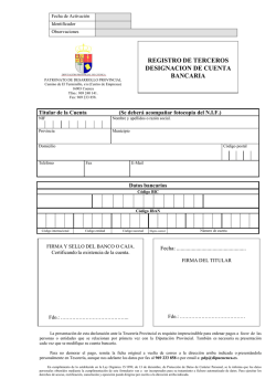 Ficha de Terceros - Diputaci&oacute;n Provincial de Cuenca