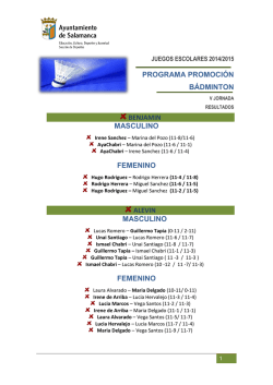 programa promoción bádminton benjamin masculino femenino