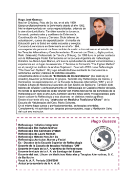 Hugo Guasco - Asociaci&oacute;n Argentina de Reflexol&oacute;gos
