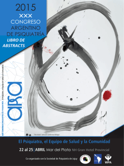 Buscar - XXX Congreso Argentino de Psiquiatría de APSA