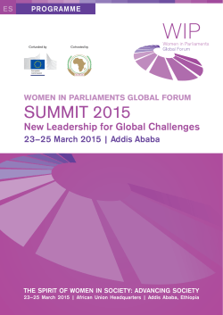 SUMMIT 2015 - Women in Parliaments Global Forum