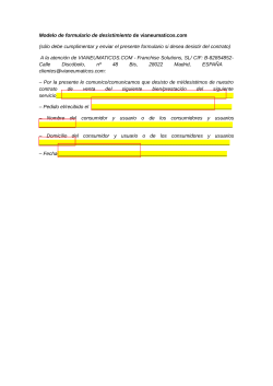 Modelo de formulario de desistimiento de vianeumaticos.com (sólo