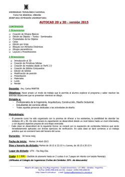 AUTOCAD 2D y 3D - versión 2015 - Colegio de Ingenieros Civiles