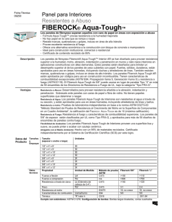 Ficha Técnica Fiberock Aqua