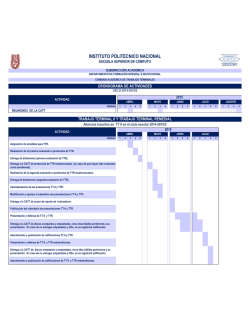 Cronograma de Actividades - escom