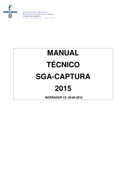 MANUAL TÉCNICO SGA-CAPTURA 2015