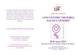 i encuentro &ldquo;mujeres, salud y g&eacute;nero&rdquo;