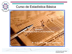Estadistica Basica Sesion 1 - Universidad Tecnológica de