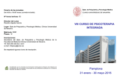Programa del curso - Clínica Universidad de Navarra